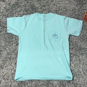 teal guy Harvey t shirt